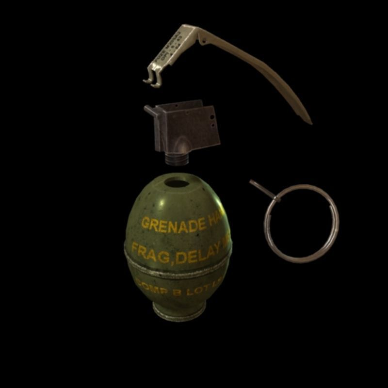 3D model MP26 grenade WW2 VR / AR / low-poly rigged | CGTrader