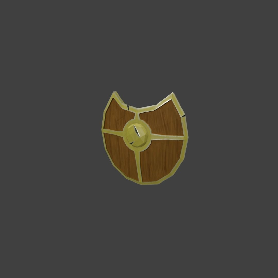 Pack sword shields LowPoly retro Low-poly 3D model_7