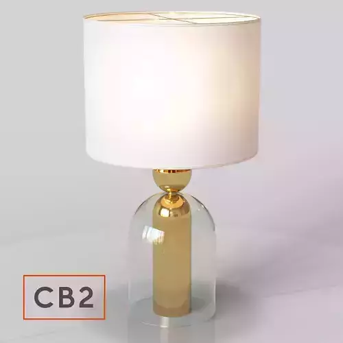 CB2 bell jar table lamp