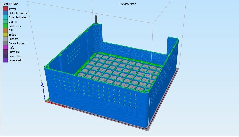 Mini-itx pc case 3D print model_2