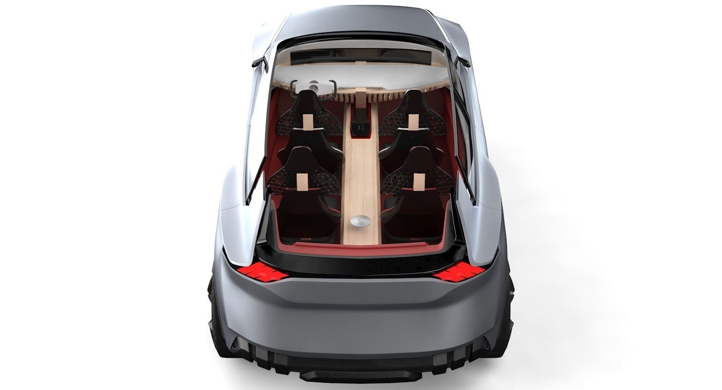 Nissan Xmotion Concept with interior 3D model_7