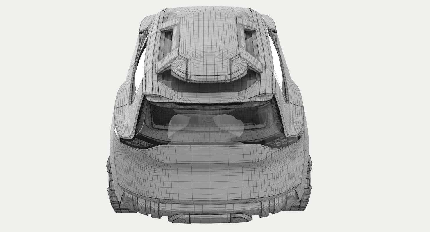 Nissan Xmotion Concept with interior 3D model_14