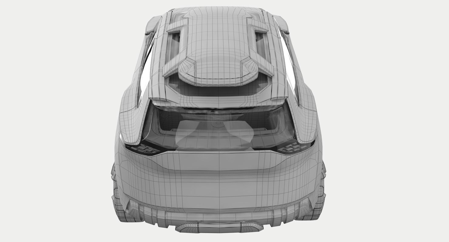 Nissan Xmotion Concept with interior 3D model_13