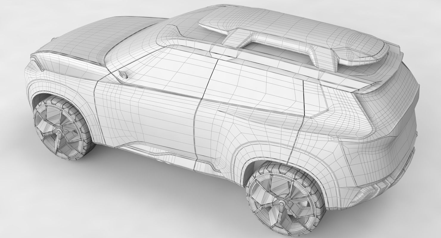 Nissan Xmotion Concept with interior 3D model_12