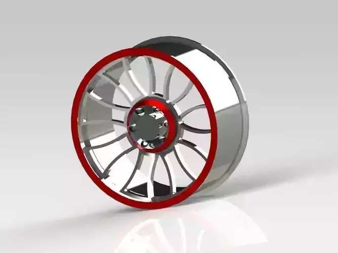 Rim silver wheel