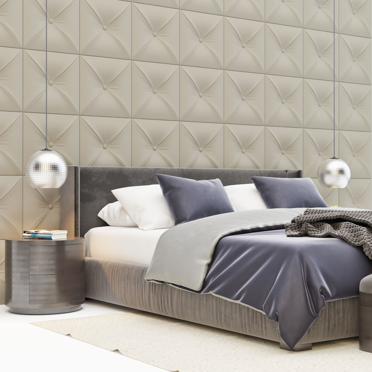 Classic Bedroom 3D model_3