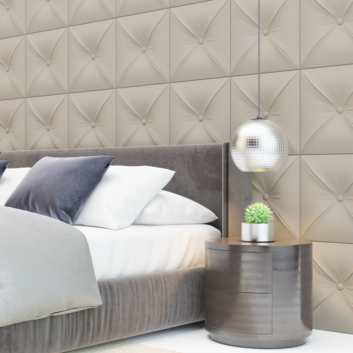 Classic Bedroom 3D model_4