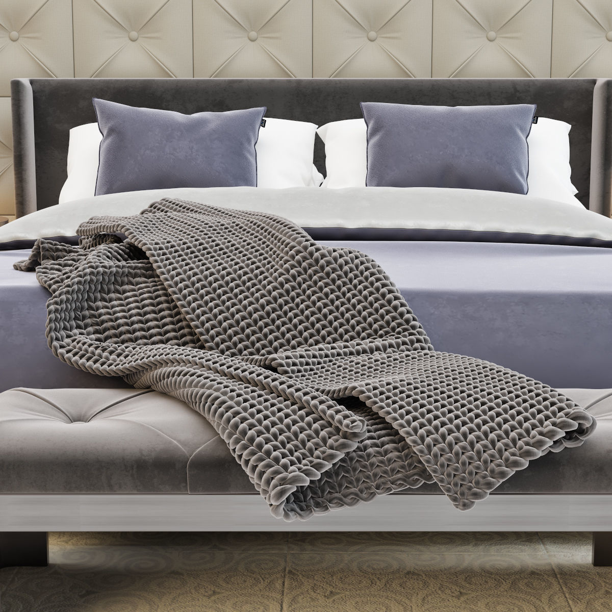 Classic Bedroom 3D model_10