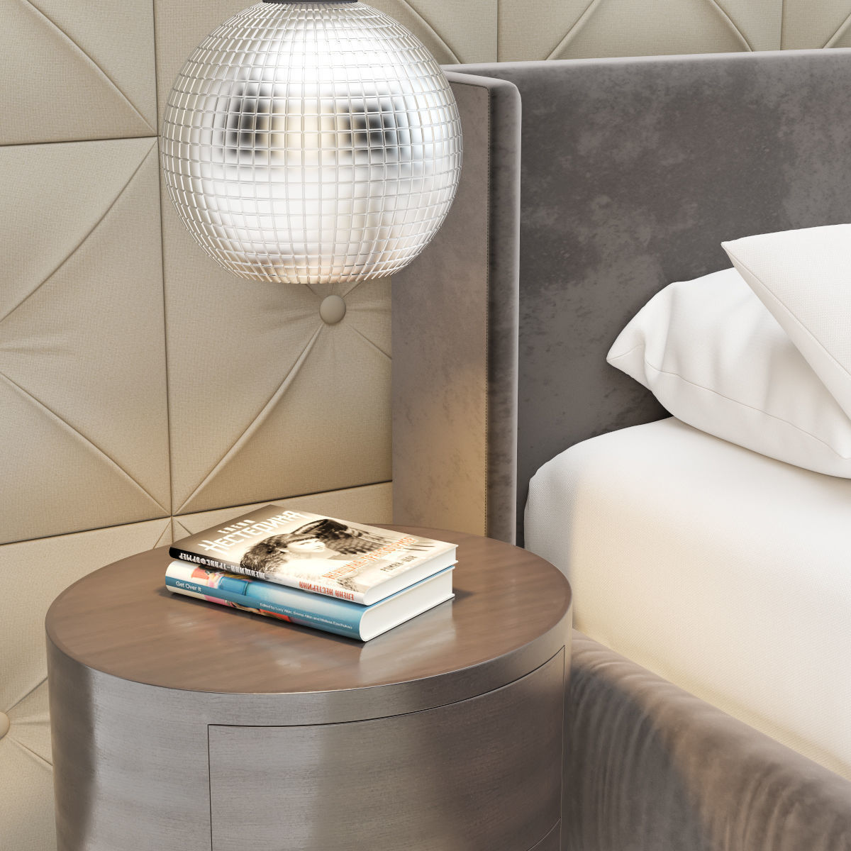 Classic Bedroom 3D model_6