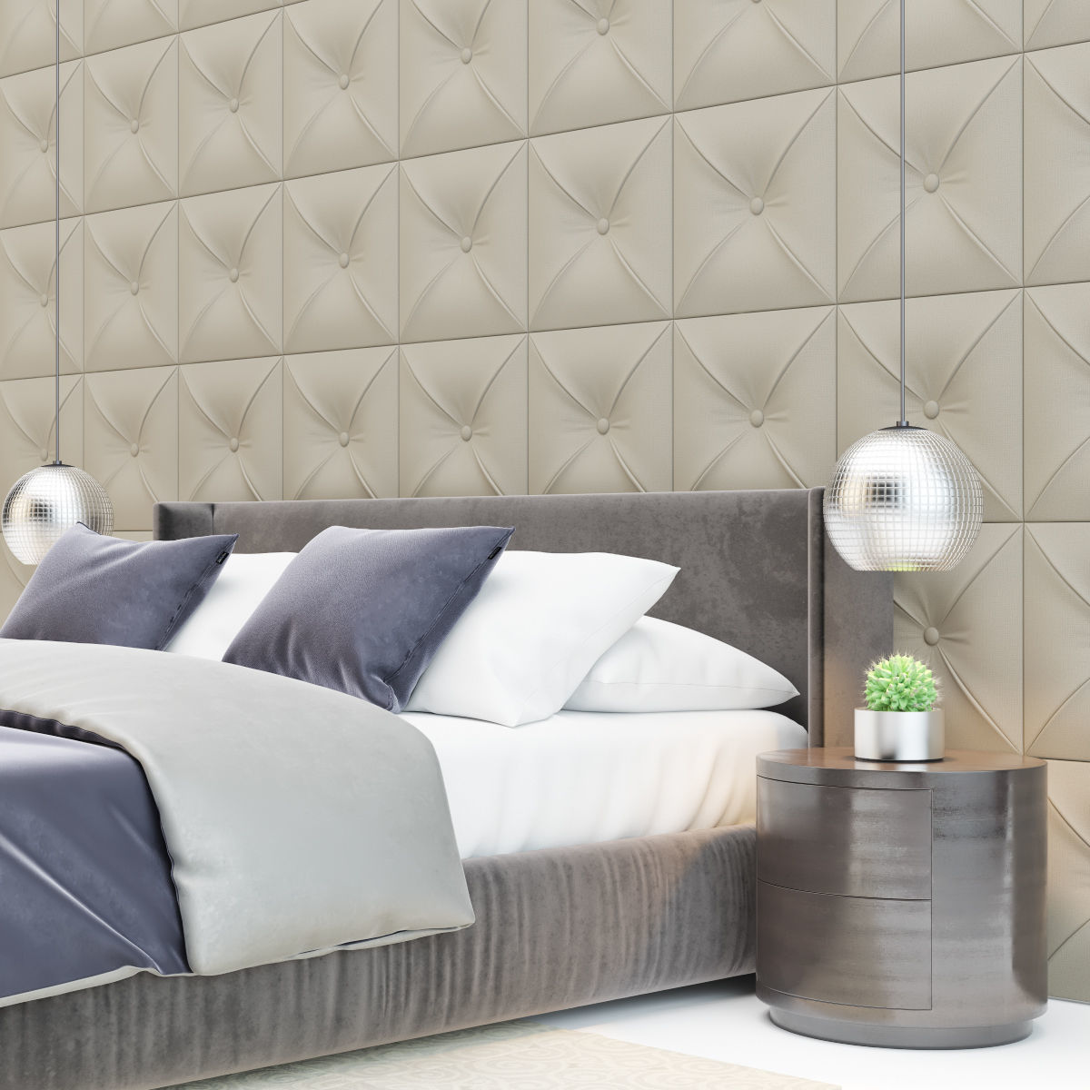 Classic Bedroom 3D model_5