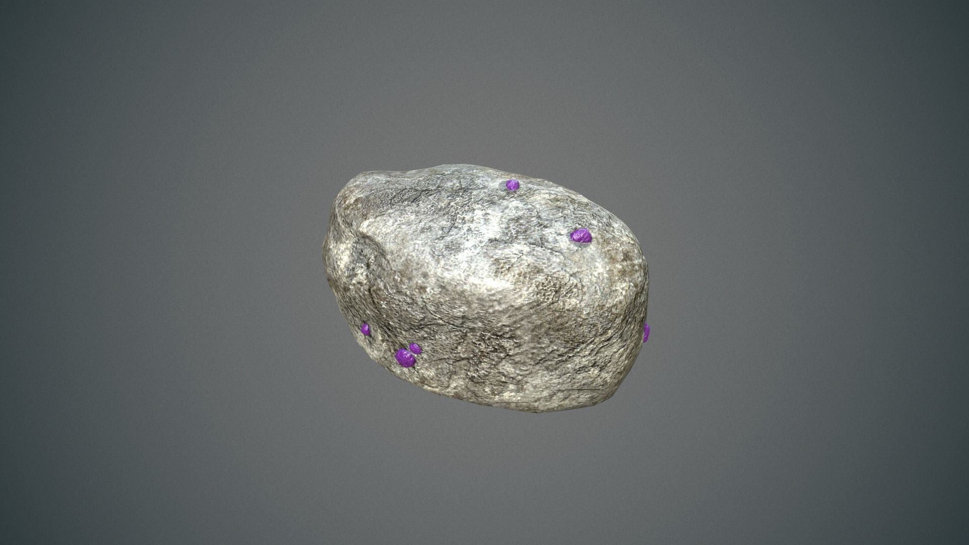 Rock mineral ore Low-poly 3D model_4