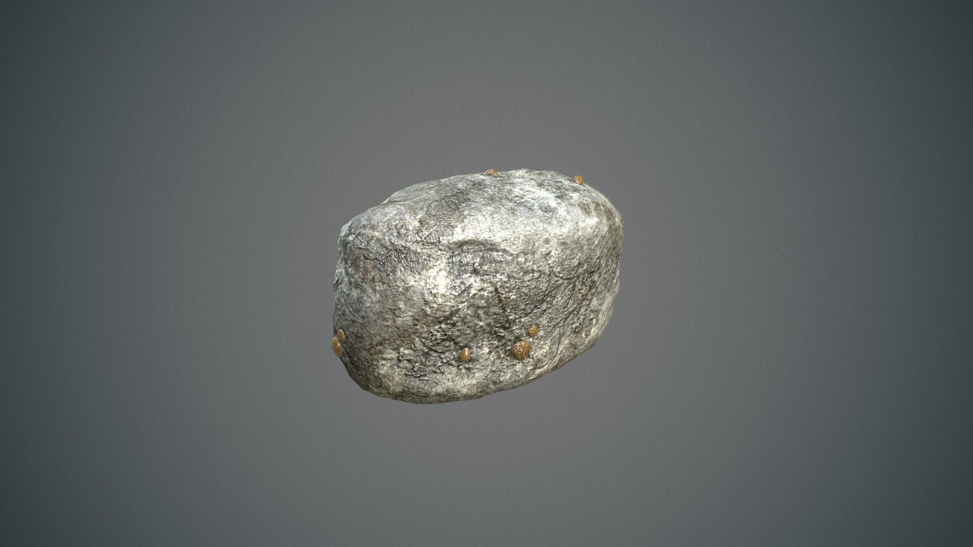 Rock mineral ore Low-poly 3D model_2