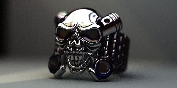 Scull chain transmission 3D print model