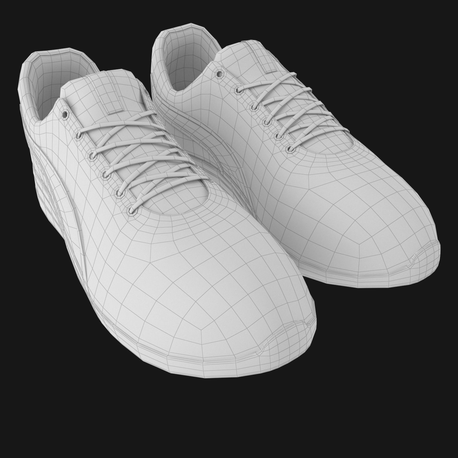 Stylized shoes 3D model_10