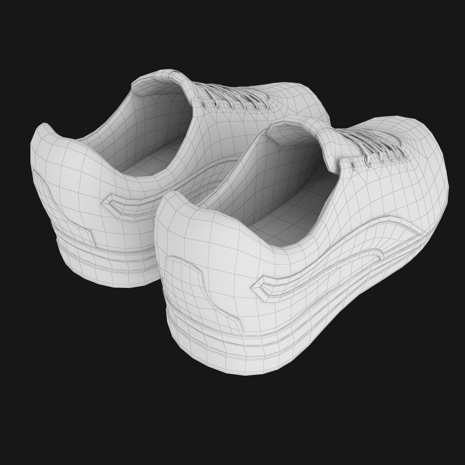 Stylized shoes 3D model_12