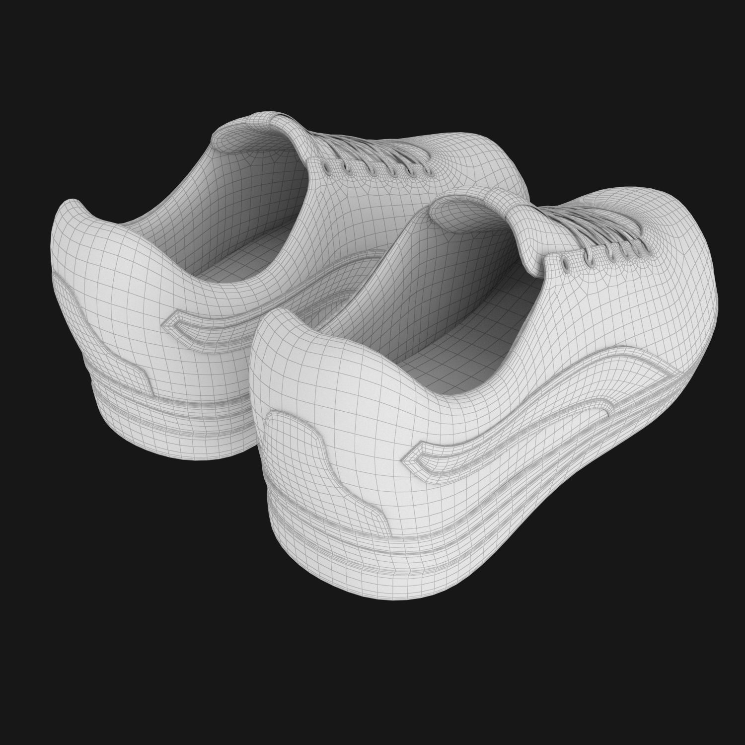 Stylized shoes 3D model_15