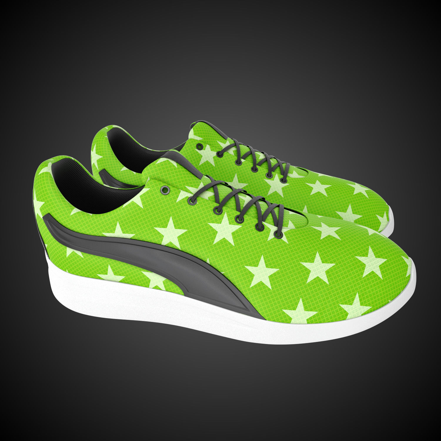 Stylized shoes 3D model_3
