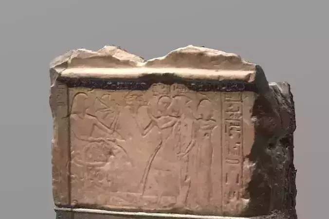 Egyptian wall hieroglyph 3D photoscan