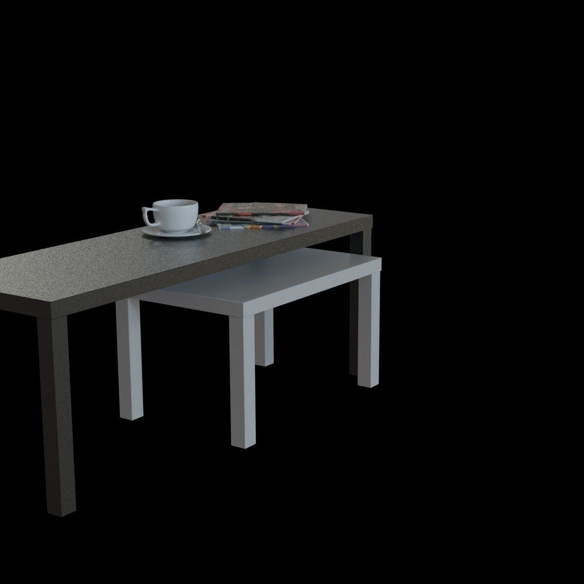 lack nesting table 3D model_18