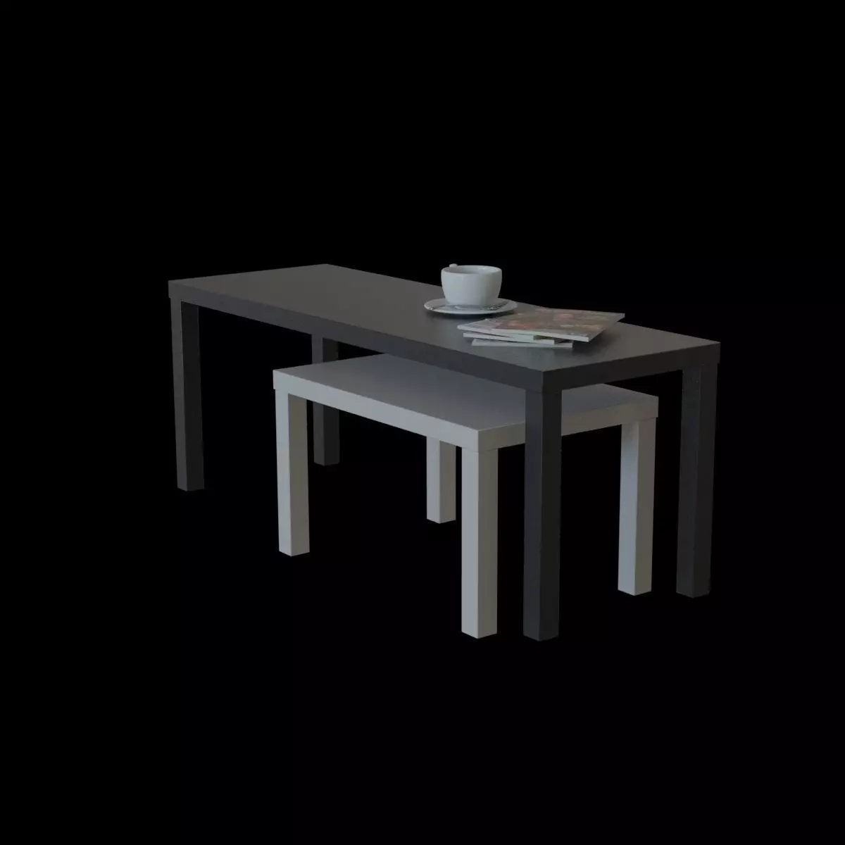 lack nesting table 3D model_0
