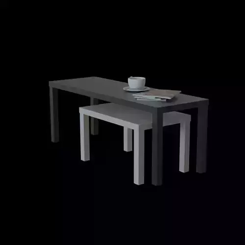 lack nesting table 3D model
