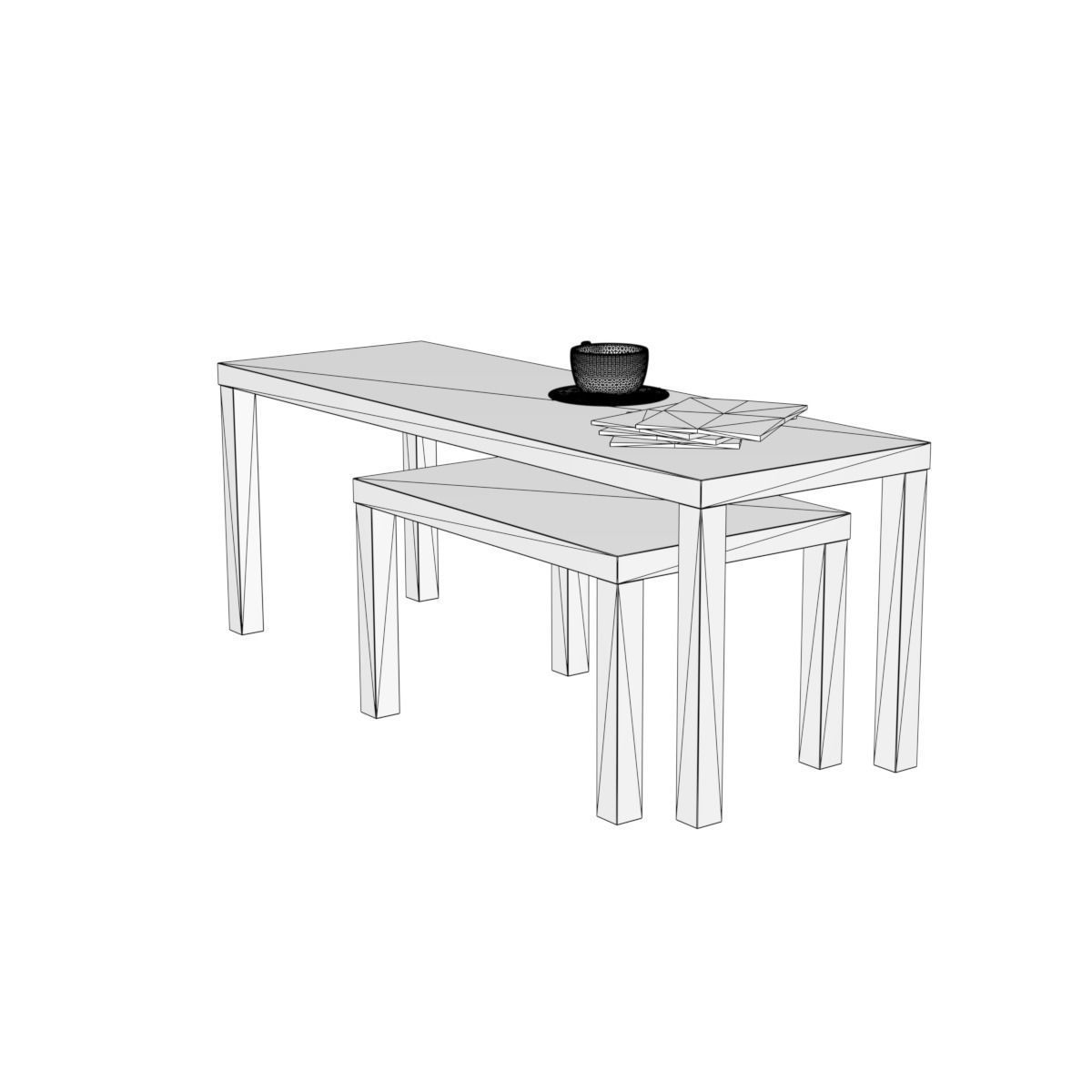 lack nesting table 3D model_20
