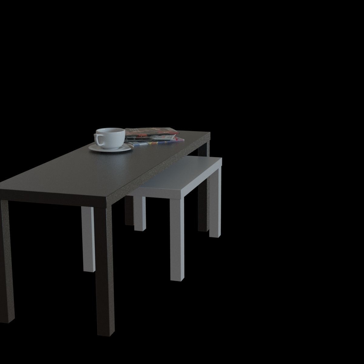 lack nesting table 3D model_15