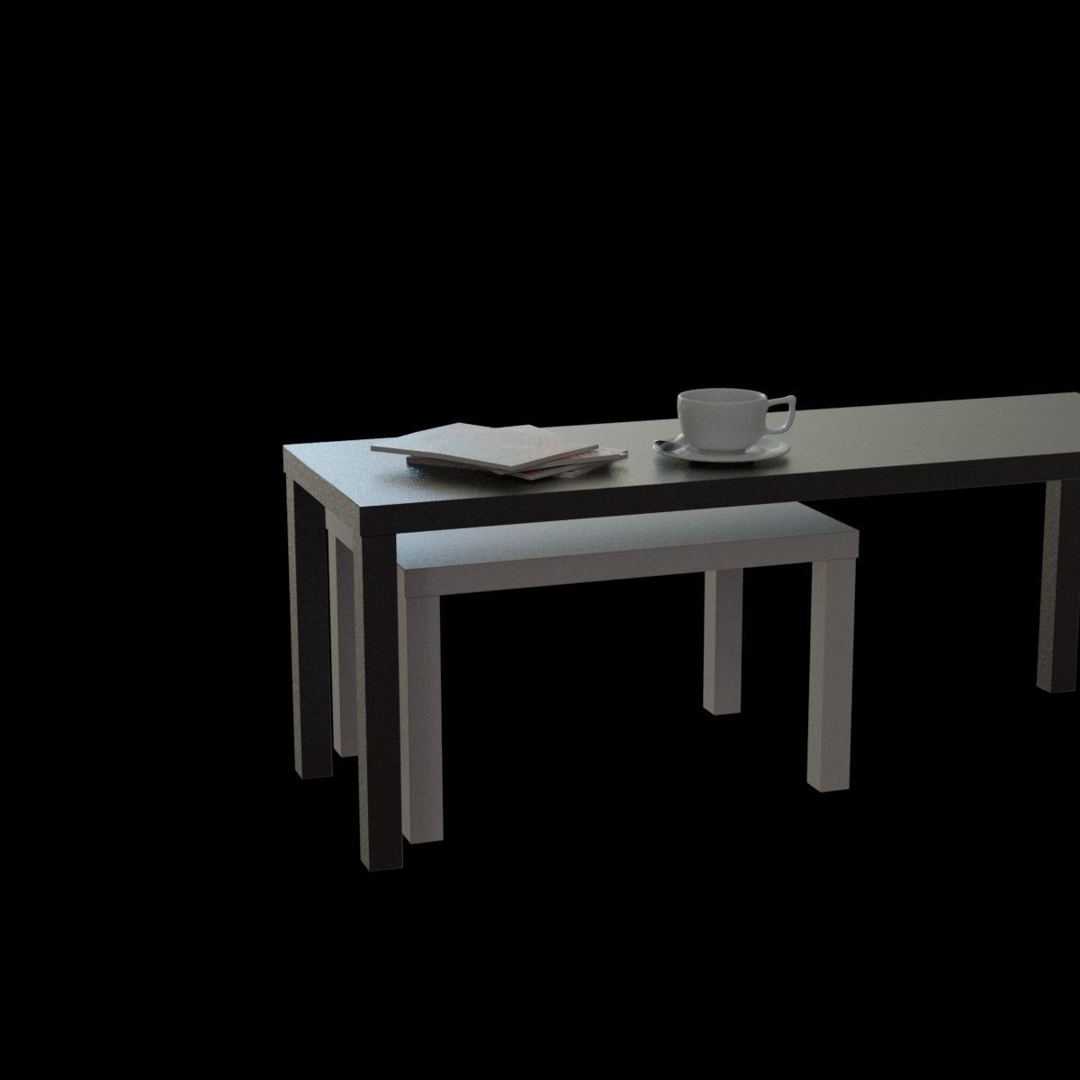 lack nesting table 3D model_11