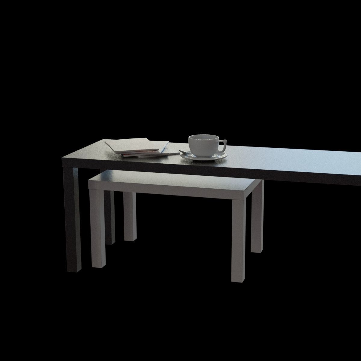 lack nesting table 3D model_10