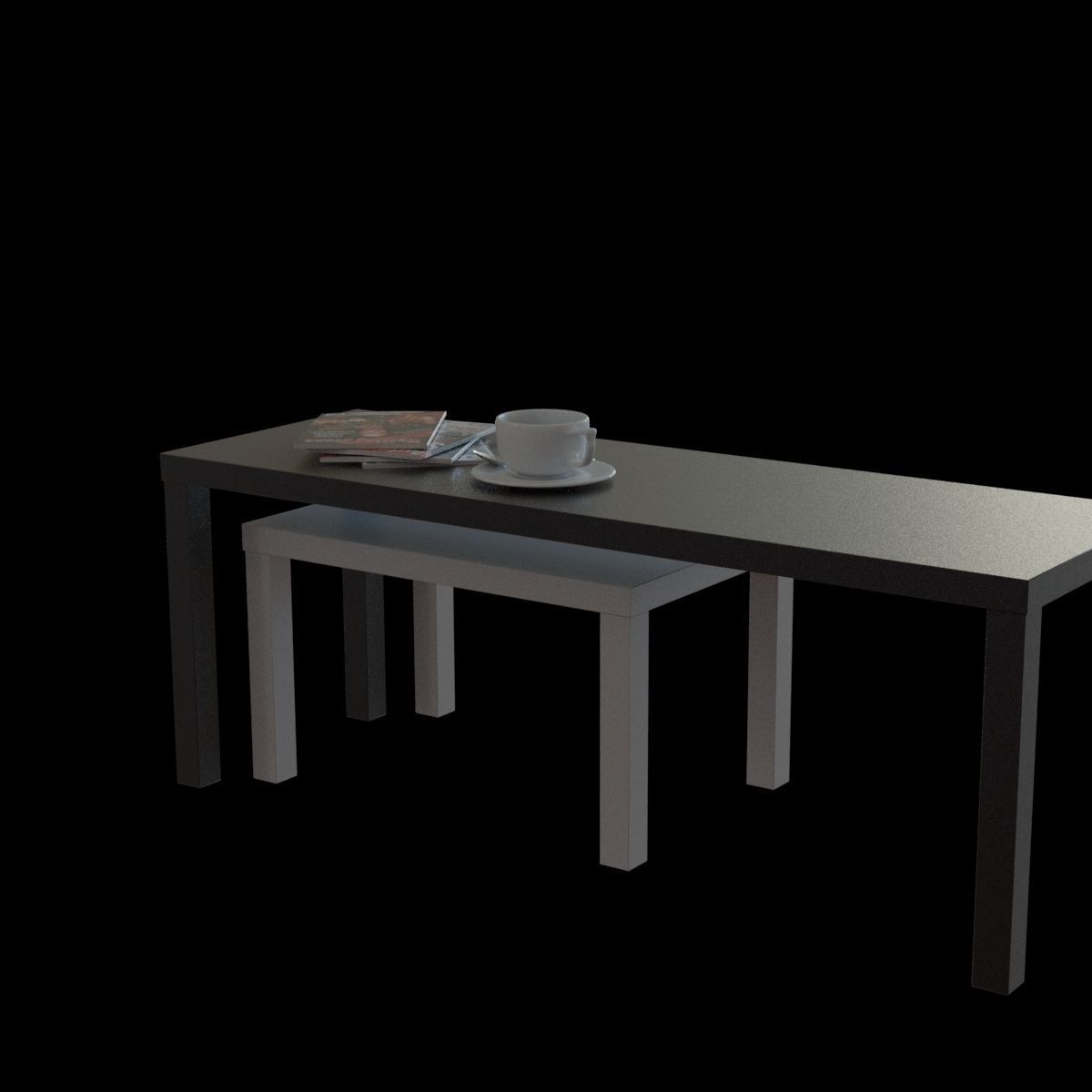 lack nesting table 3D model_12