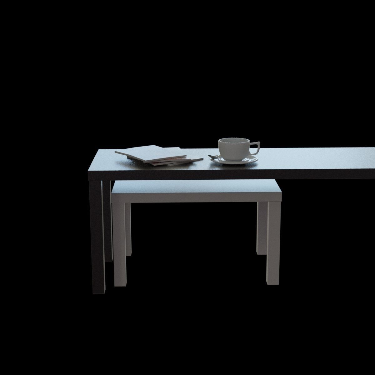 lack nesting table 3D model_9