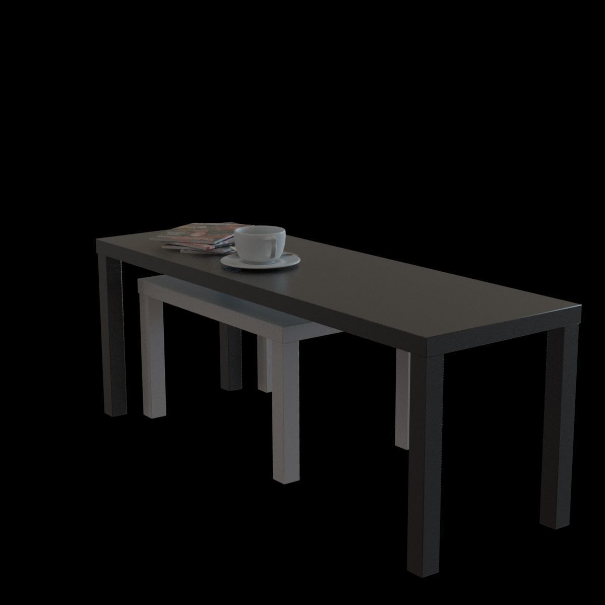 lack nesting table 3D model_13