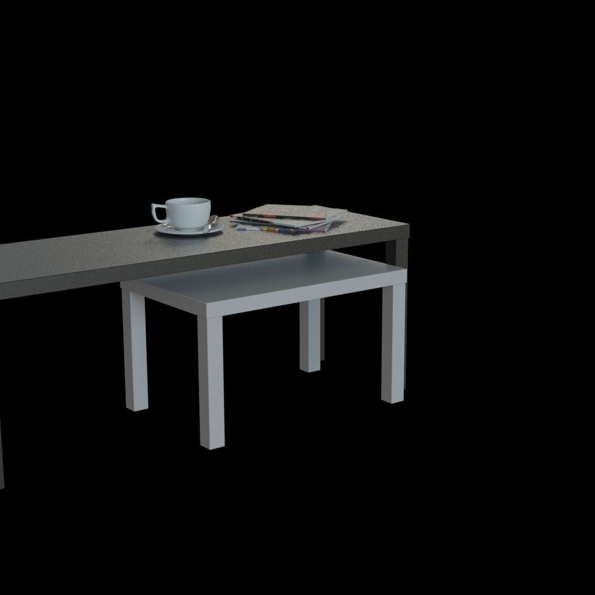 lack nesting table 3D model_16