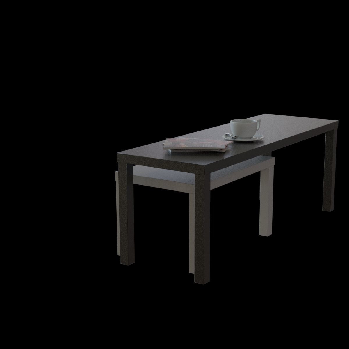 lack nesting table 3D model_7