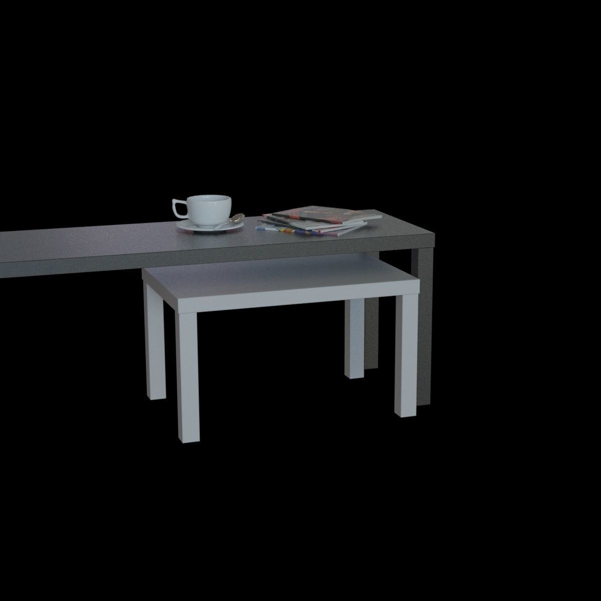 lack nesting table 3D model_19