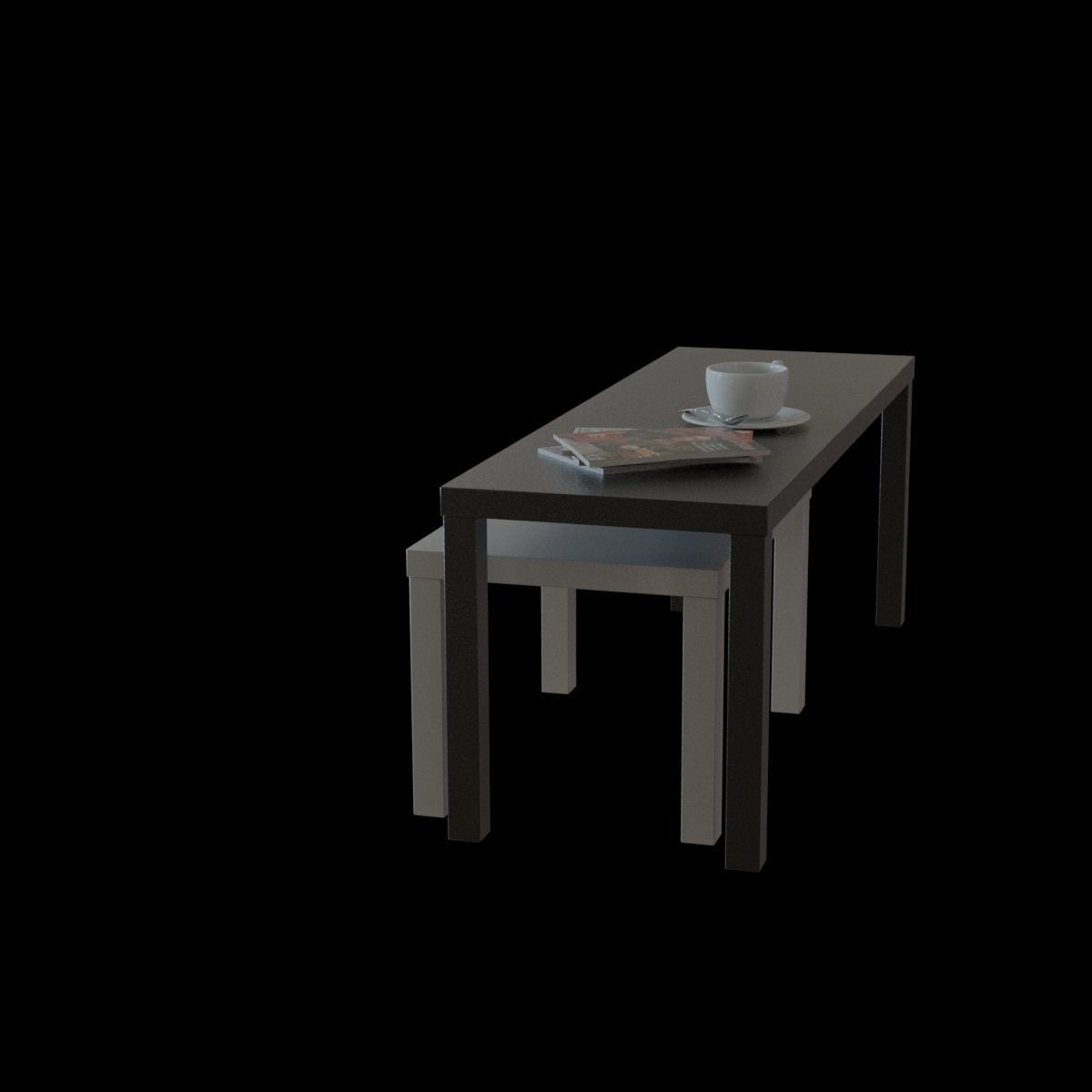lack nesting table 3D model_6