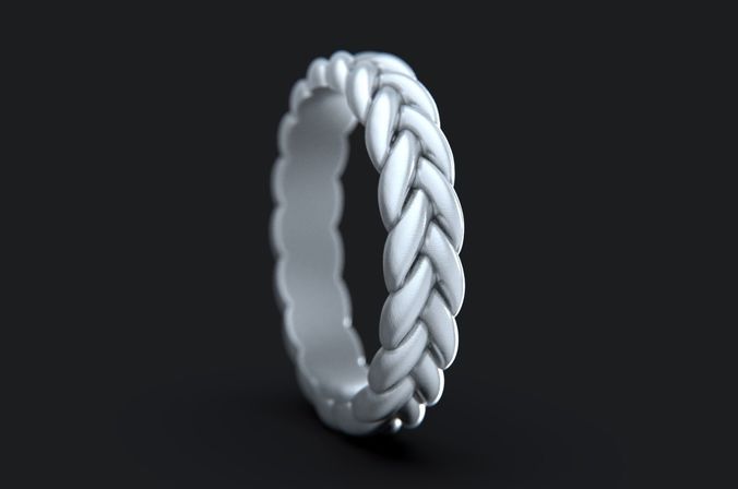 Braid Ring 3D print model