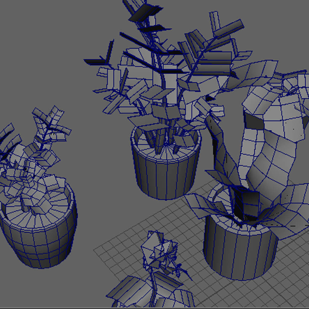 Indoor Plant Pack Low Poly Low-poly 3D model_5