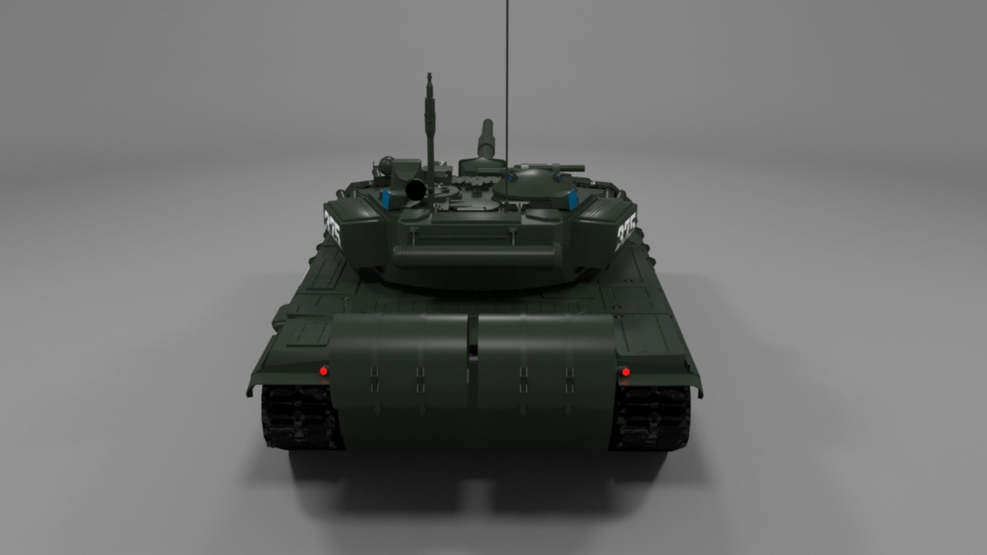 High-Quality T90A Main Battle Tank with Iconic Z Marking Low-poly 3D model_12