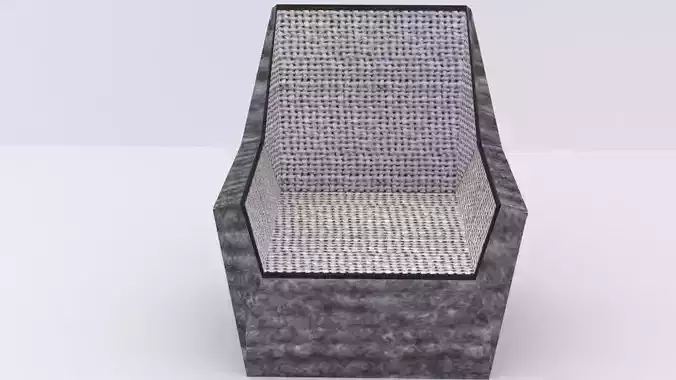 Armchair chair with pattern