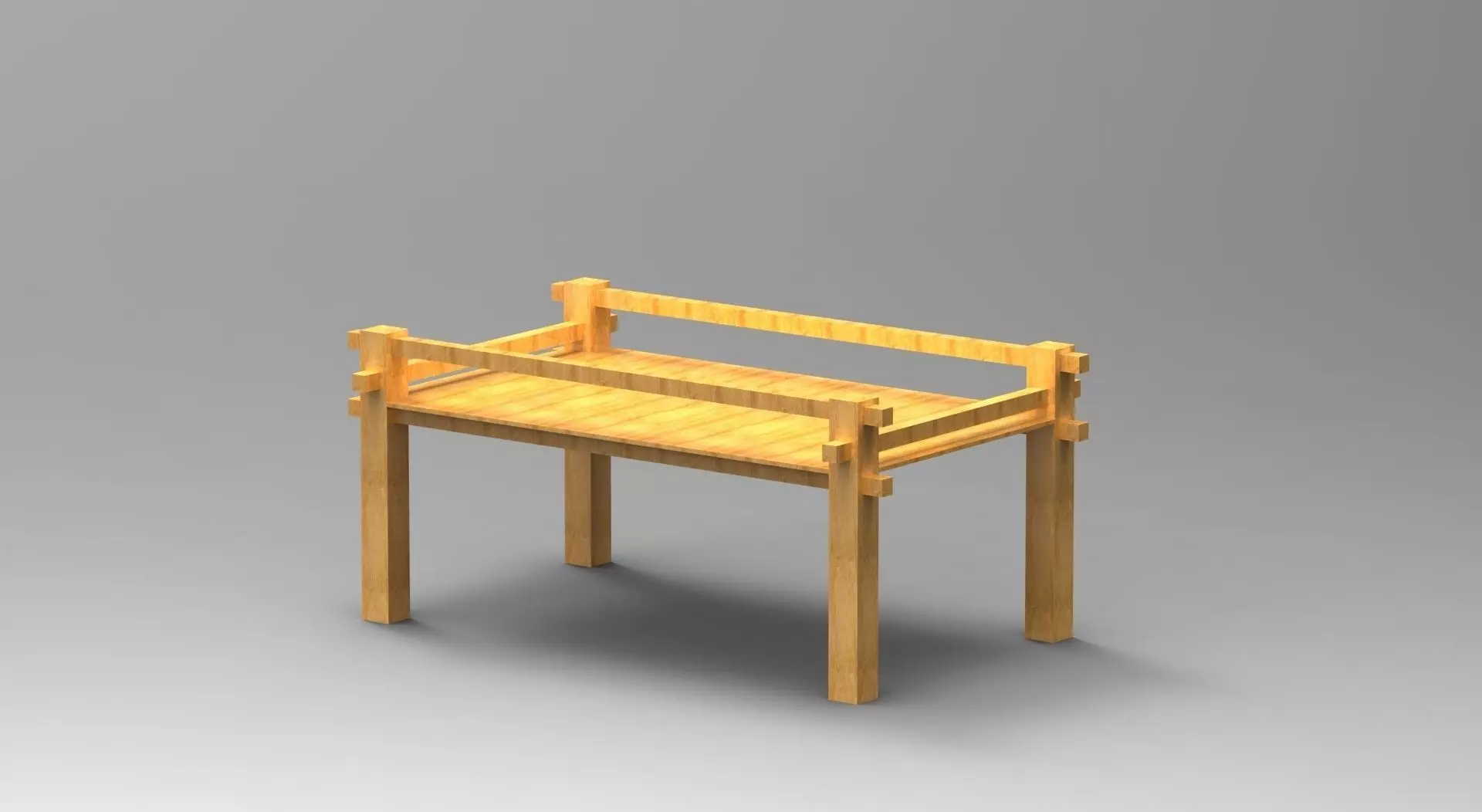 Wooden Cradle Free 3D model