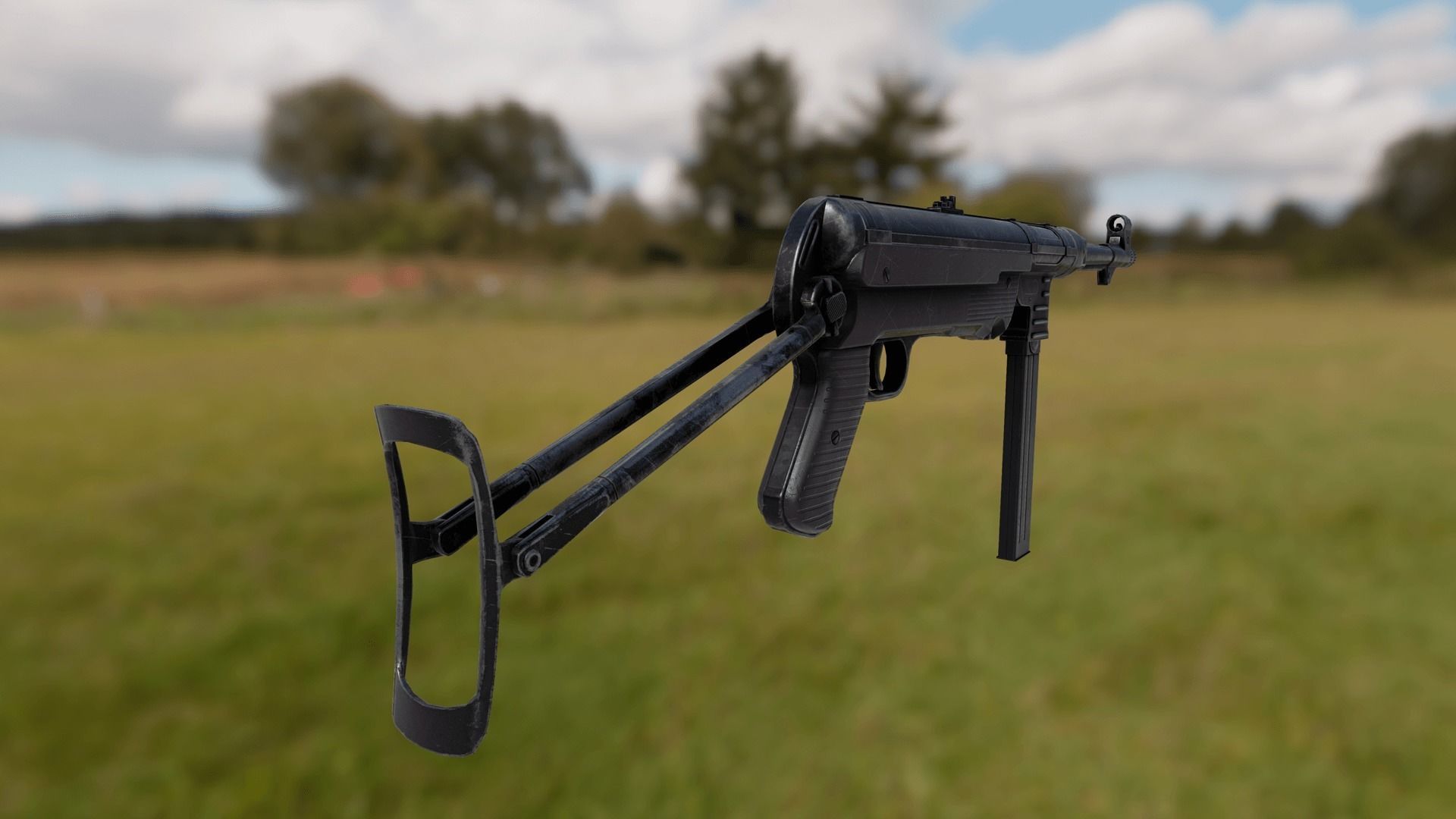 Animated FPS MP40 Pack Low-poly 3D model_3