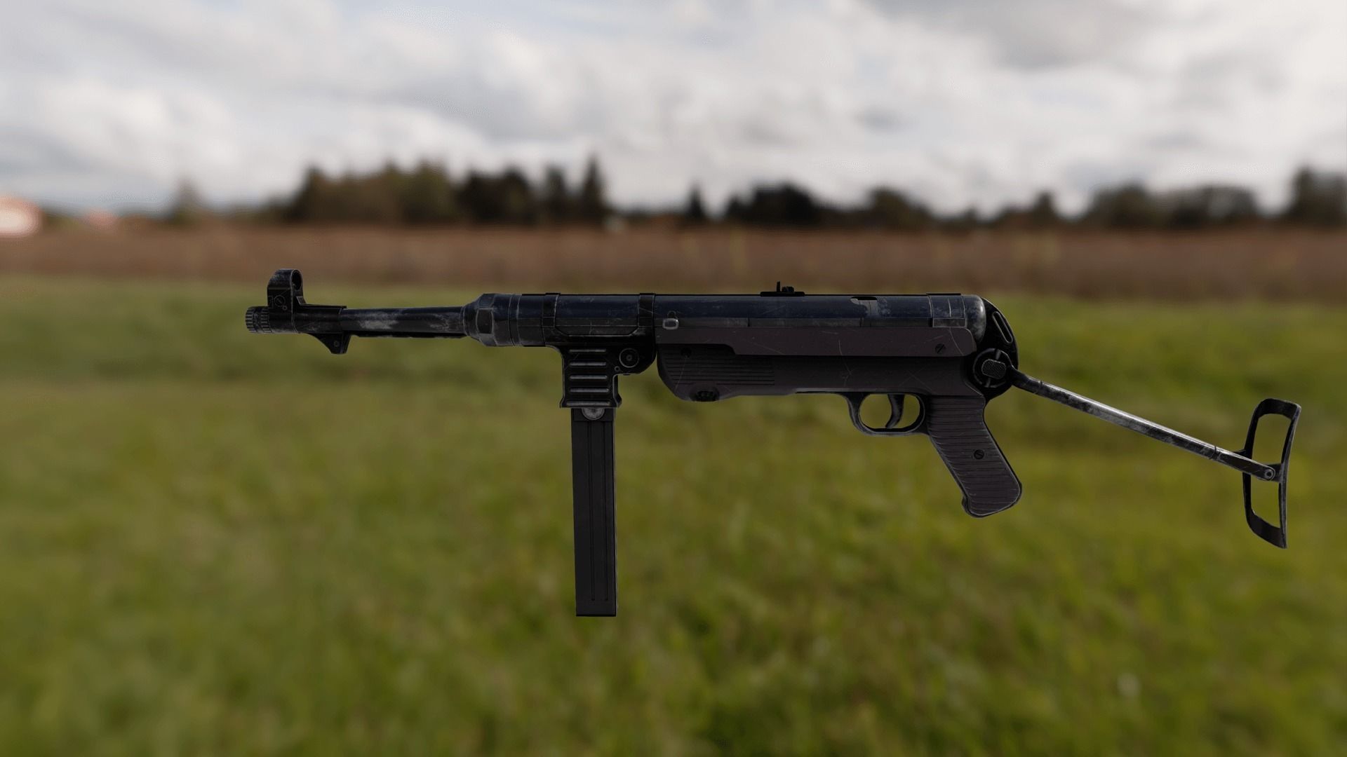Animated FPS MP40 Pack Low-poly 3D model_2