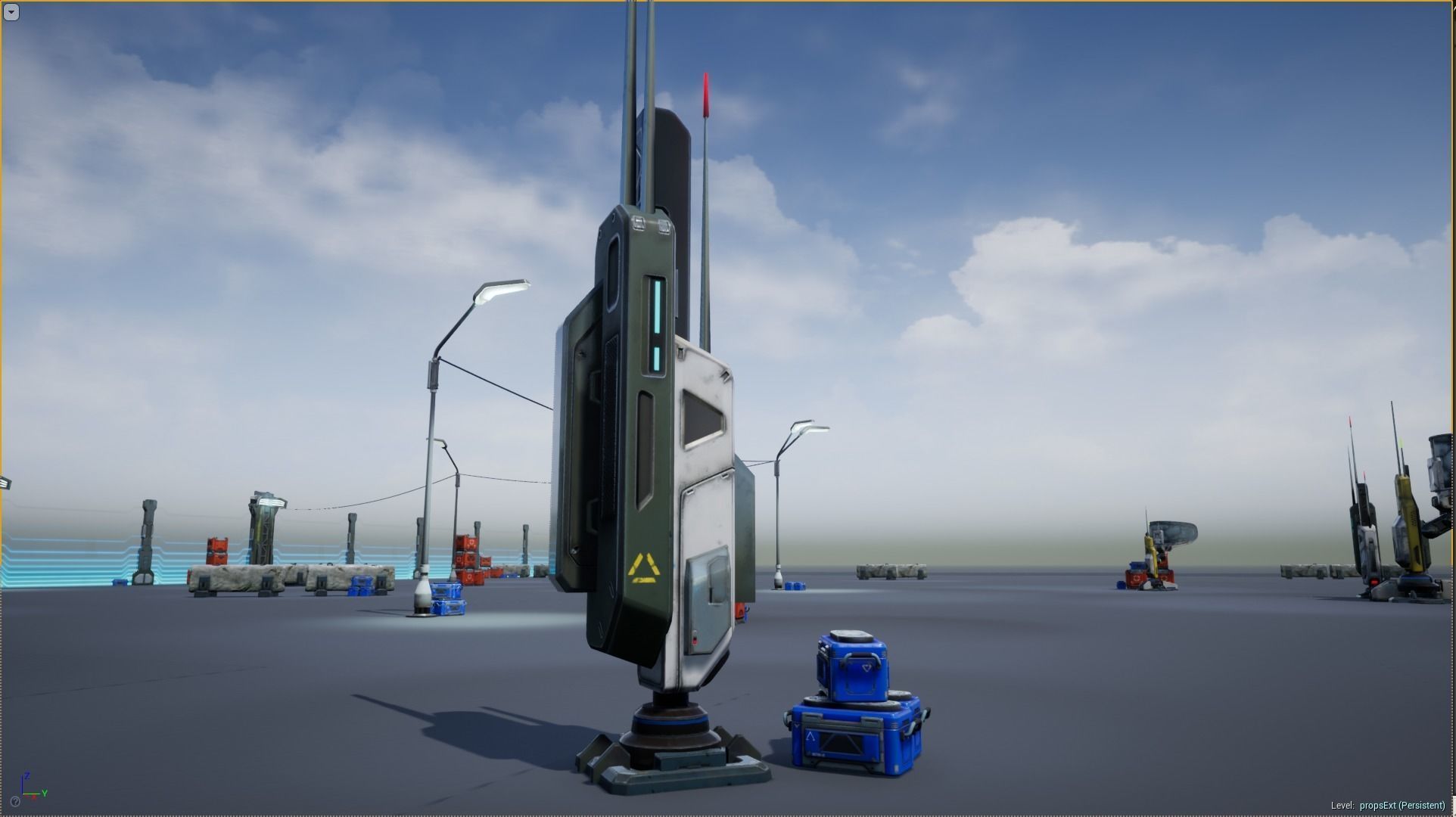 Sci - Fi Props Exterior Pack Low-poly 3D model_16