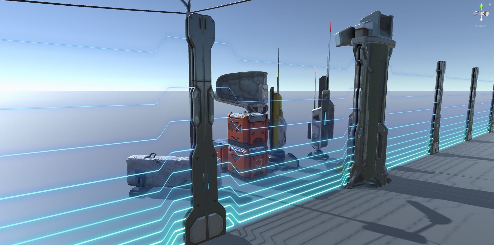 Sci - Fi Props Exterior Pack Low-poly 3D model_54