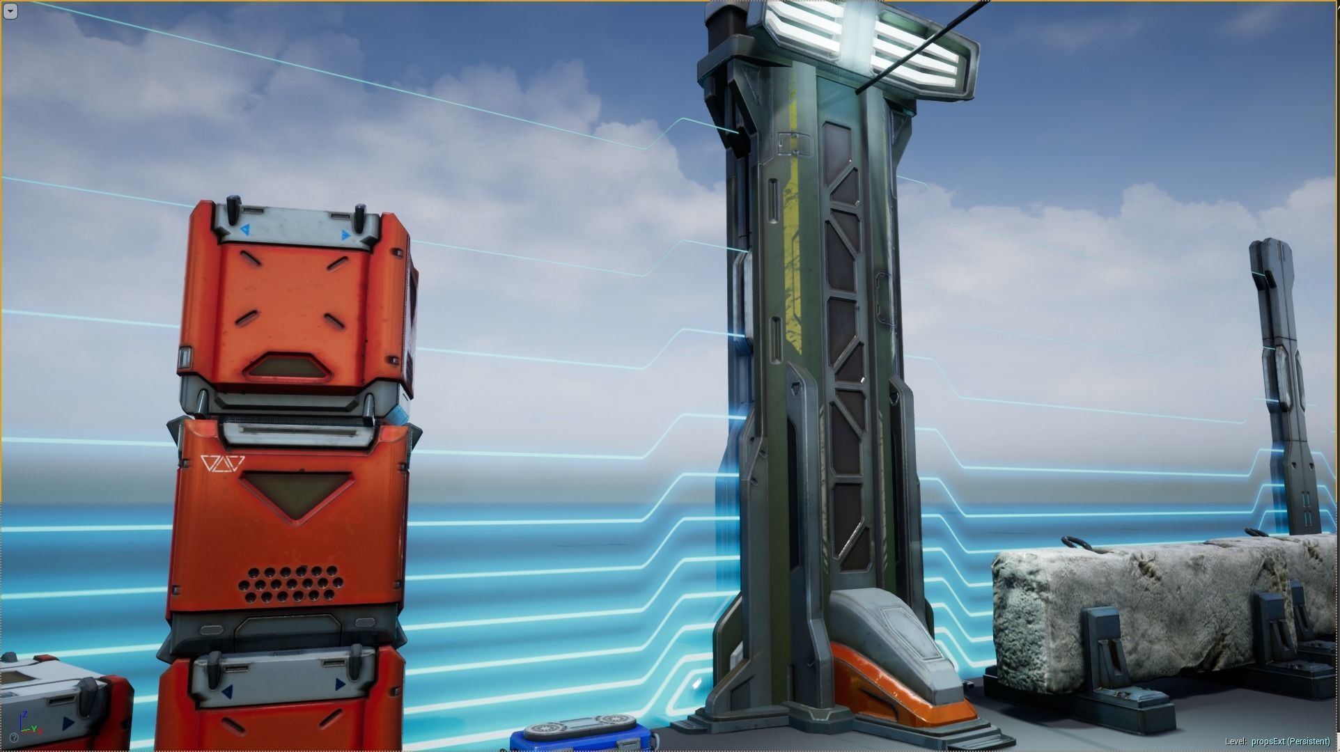 Sci - Fi Props Exterior Pack Low-poly 3D model_11