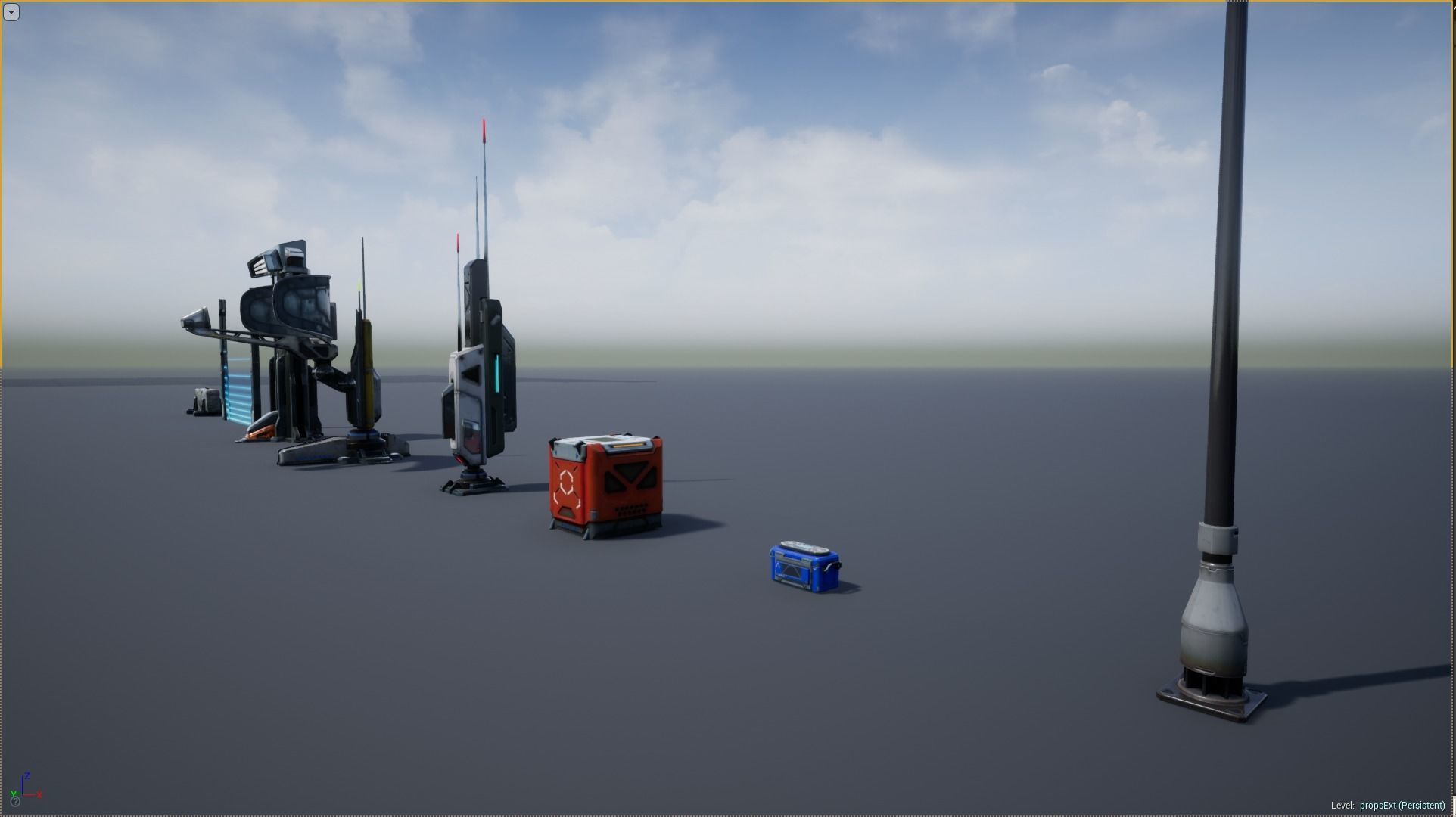 Sci - Fi Props Exterior Pack Low-poly 3D model_19