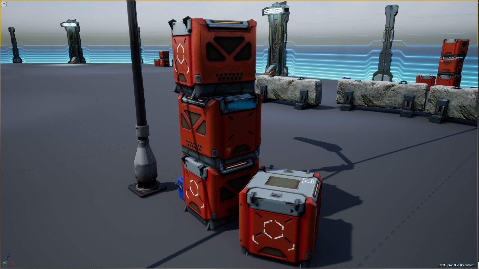 Sci - Fi Props Exterior Pack Low-poly 3D model_10