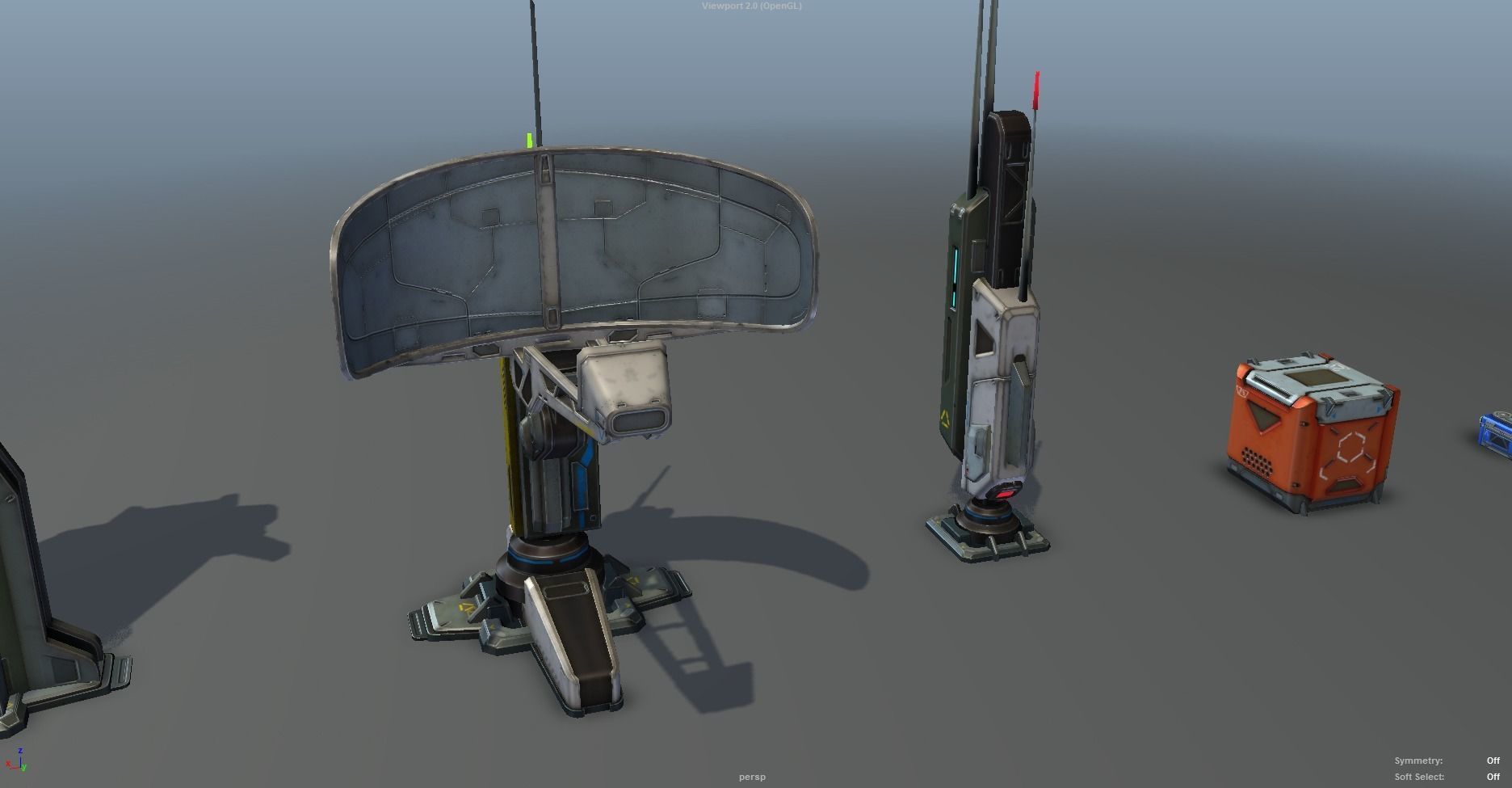 Sci - Fi Props Exterior Pack Low-poly 3D model_36