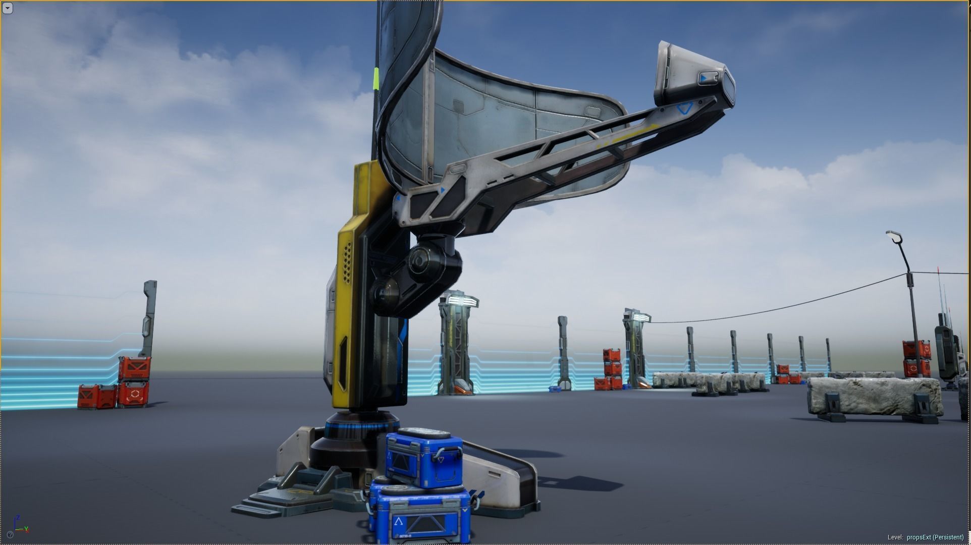 Sci - Fi Props Exterior Pack Low-poly 3D model_4